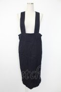 INGEBORG / 金釦サロペットスカート  ネイビー T-25-12-07-024-LO-OP-OW-ZT