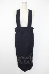 INGEBORG / 金釦サロペットスカート  ネイビー T-25-12-07-024-LO-OP-OW-ZT