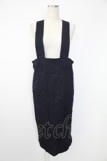 画像1: INGEBORG / 金釦サロペットスカート  ネイビー T-25-12-07-024-LO-OP-OW-ZT472 (1)