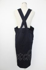 画像2: INGEBORG / 金釦サロペットスカート  ネイビー T-25-12-07-024-LO-OP-OW-ZT472 (2)