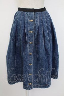 画像1: INGEBORG / 前釦デニムスカート  インディゴ T-25-12-07-028-LO-SK-OW-ZT