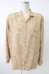 INGEBORG / リボン柄ブラウス  アイボリー T-25-12-07-004-LO-BL-OW-ZT