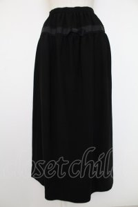 KANEKO ISAO / リボンテープ使いスカート  クロ T-25-12-07-031-EL-SK-OW-ZT