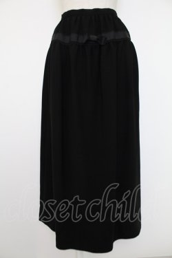 画像1: KANEKO ISAO / リボンテープ使いスカート  クロ T-25-12-07-031-EL-SK-OW-ZT