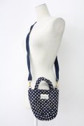PINK HOUSE / 水玉ミニショルダーバッグ  ネイビー T-25-12-10-031-LO-BG-OW-ZT