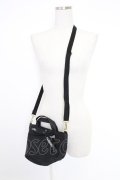 INGEBORG / リボン使いミニショルダーバッグ  クロ T-25-12-10-032-LO-BG-OW-ZT