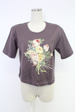 画像1: KANEKO ISAO / ローズブーケptTシャツ  パープル T-25-12-10-008-EL-TO-OW-ZT