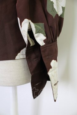 画像4: INGEBORG / 花柄ピンタックブラウス  ブラウン T-25-12-10-010-LO-BL-OW-ZT