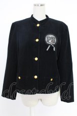 画像1: PINK HOUSE / ワッペン使いスエードジャケット  クロ T-25-12-10-014-LO-JA-OW-ZT112 (1)