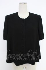 KANEKO ISAO / ノーカラージャケット  クロ T-25-12-10-015-EL-JA-OW-ZT