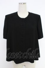 画像1: KANEKO ISAO / ノーカラージャケット  クロ T-25-12-10-015-EL-JA-OW-ZT111 (1)