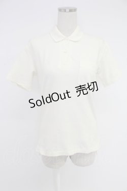 画像1: INGEBORG / ロゴptポロシャツ  アイボリー T-25-12-10-002-LO-TO-OW-ZT191