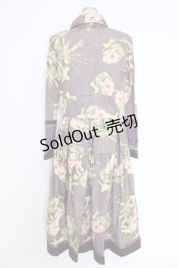 画像2: KANEKO ISAO / 花柄セットアップ【リメイク品】  パープル T-25-12-10-018-EL-OP-OW-ZT