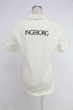 画像2: INGEBORG / ロゴptポロシャツ  アイボリー T-25-12-10-002-LO-TO-OW-ZT