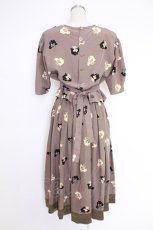 画像2: PINK HOUSE / テリア柄セットアップ【リメイク品】  ブラウン系 T-25-12-10-019-LO-OP-OW-ZT114 (2)