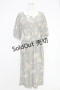 PINK HOUSE / 帽子柄セットアップ【リメイク品】  グリーン系 T-25-12-10-020-LO-OP-OW-ZT