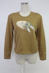 KANEKO ISAO / 帽子ptカットソー  カラシ T-25-12-10-003-EL-TO-OW-ZT