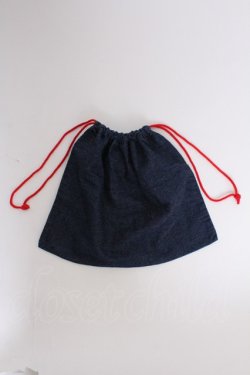 画像2: PINK HOUSE / 巾着  インディゴ T-25-12-10-027-LO-ZA-OW-ZT