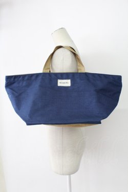 画像1: INGEBORG / バイカラーハンドバッグ  ネイビー×イエロー T-25-12-10-028-LO-BG-OW-ZT