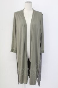 axes femme / ＵＶカットバックプリーツカーディガン  カーキ T-25-12-11-020-AX-TO-SA-ZI