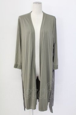 画像1: axes femme / ＵＶカットバックプリーツカーディガン  カーキ T-25-12-11-020-AX-TO-SA-ZT