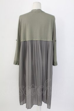 画像2: axes femme / ＵＶカットバックプリーツカーディガン  カーキ T-25-12-11-020-AX-TO-SA-ZT