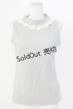 画像1: axes femme / ボトルネックリブタンク M モクグレー T-25-12-11-021-AX-TO-SA-ZI