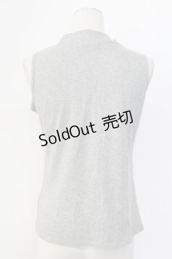 画像2: axes femme / ボトルネックリブタンク M モクグレー T-25-12-11-021-AX-TO-SA-ZI