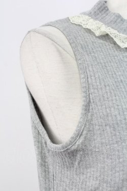 画像4: axes femme / ボトルネックリブタンク M モクグレー T-25-12-11-021-AX-TO-SA-ZT