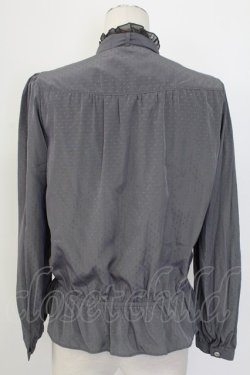 画像2: axes femme / ヨーク切替えフリルブラウス M チャコール T-25-12-11-023-AX-BL-SA-ZT