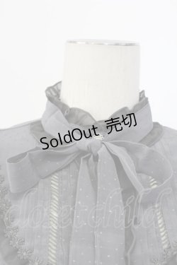 画像3: axes femme / ヨーク切替えフリルブラウス M チャコール T-25-12-11-023-AX-BL-SA-ZI