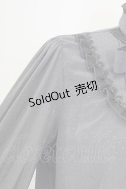 画像4: axes femme / ヨーク切替えフリルブラウス M チャコール T-25-12-11-023-AX-BL-SA-ZI