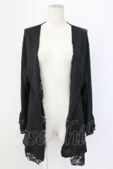 axes femme / レース重ねUVトッパーカーデ XL クロ T-25-12-11-026-AX-TO-SA-ZT