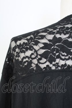 画像3: axes femme / レース重ねUVトッパーカーデ XL クロ T-25-12-11-026-AX-TO-SA-ZT