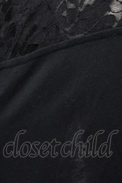 画像5: axes femme / レース重ねUVトッパーカーデ XL クロ T-25-12-11-026-AX-TO-SA-ZT