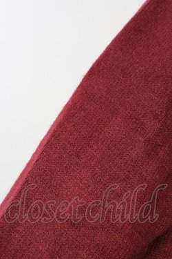 画像4: axes femme / ヨークフリルニットプルオーバー  ワイン T-25-12-11-028-AX-TO-SA-ZT