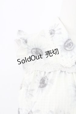 画像3: axes femme / ひまわり柄ノースリブラウス M グレー T-25-12-11-003-AX-BL-SA-ZI