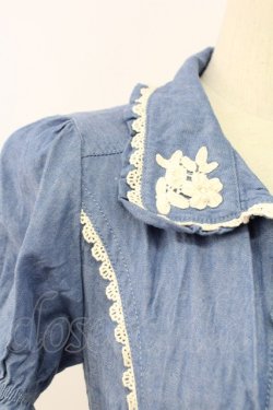 画像3: axes femme / デニムフリルボレロ M ブルー T-25-12-11-029-AX-TO-SA-ZT