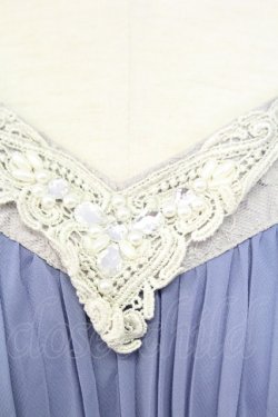 画像3: axes femme / プリーツノースリーブワンピース M ブルー T-25-12-11-032-AX-OP-SA-ZT