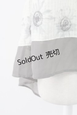 画像5: axes femme / ひまわり柄ノースリブラウス M グレー T-25-12-11-003-AX-BL-SA-ZI