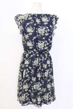 画像2: axes femme / 花柄ワンピース M ブルー T-25-12-11-033-AX-BL-SA-ZT