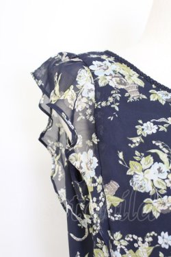 画像3: axes femme / 花柄ワンピース M ブルー T-25-12-11-033-AX-BL-SA-ZT