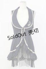 axes femme / フリルロングベスト M コン T-25-12-11-035-AX-TO-SA-ZI