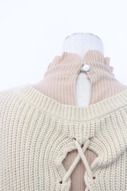 画像3: axes femme / ニットベスト重ねワンピース M ベージュ T-25-12-11-037-AX-OP-SA-ZT