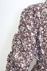 画像3: axes femme / 小花柄ティアードワンピース L チャ T-25-12-11-038-AX-OP-SA-ZI (3)