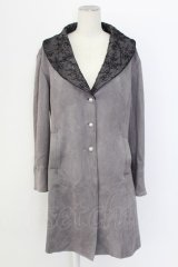 axes femme / レーススエードコーデイガン  チャコール T-25-12-11-040-AX-TO-SA-ZT