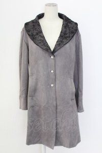 axes femme / レーススエードコーデイガン  チャコール T-25-12-11-040-AX-TO-SA-ZT
