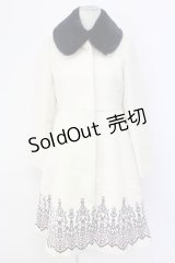 axes femme / オーナメント刺繍入りコート M キナリ T-25-12-11-042-AX-CO-SA-ZT