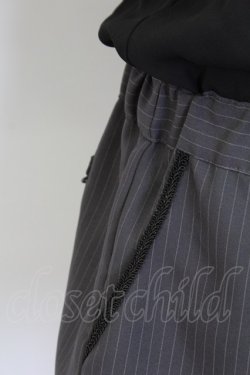 画像5: axes femme / ストライプ切替オールインワン M ブラック T-25-12-11-044-AX-OP-SA-ZT