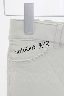 画像5: axes femme / 裾レースストレッチパンツ M グリーン T-25-12-11-045-AX-PA-SA-ZT